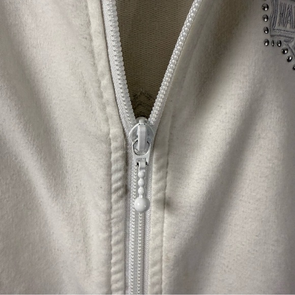 Harley Davidson Women’s White Casual Rhinestone Jacket - Picture 4 of 7